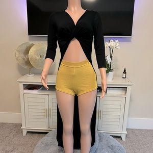 “Get Me Bodied” Front-Side Crop Top.  Size S. Can be dressed up or down!